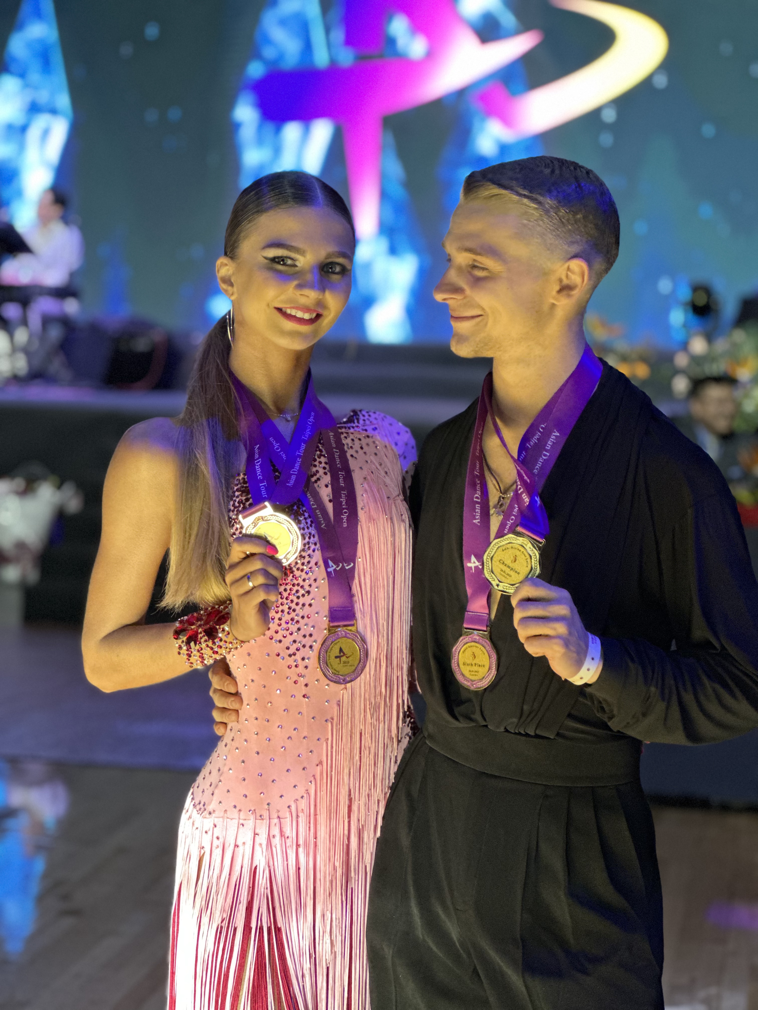 Galaxy Dance student with Bronze medal at Orchid Open Dancesport Championships 2024