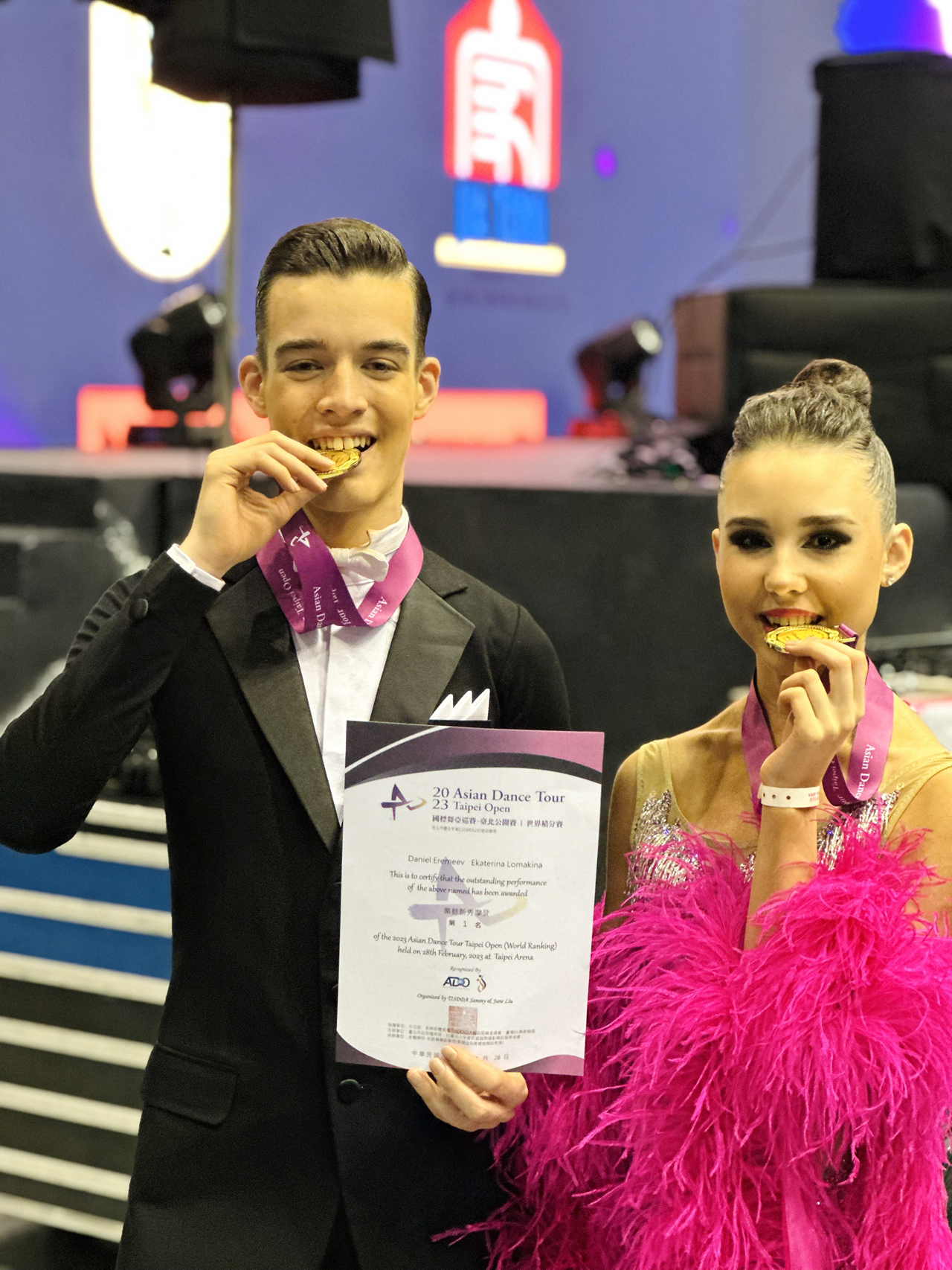Galaxy Dance student with multiple medals at 2025 National Championship