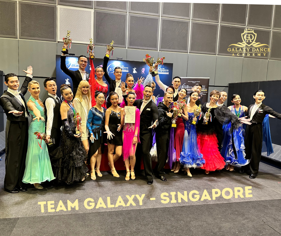Galaxy Dance Academy students on the podium at the 13th Singapore Open Dance Championship 2025