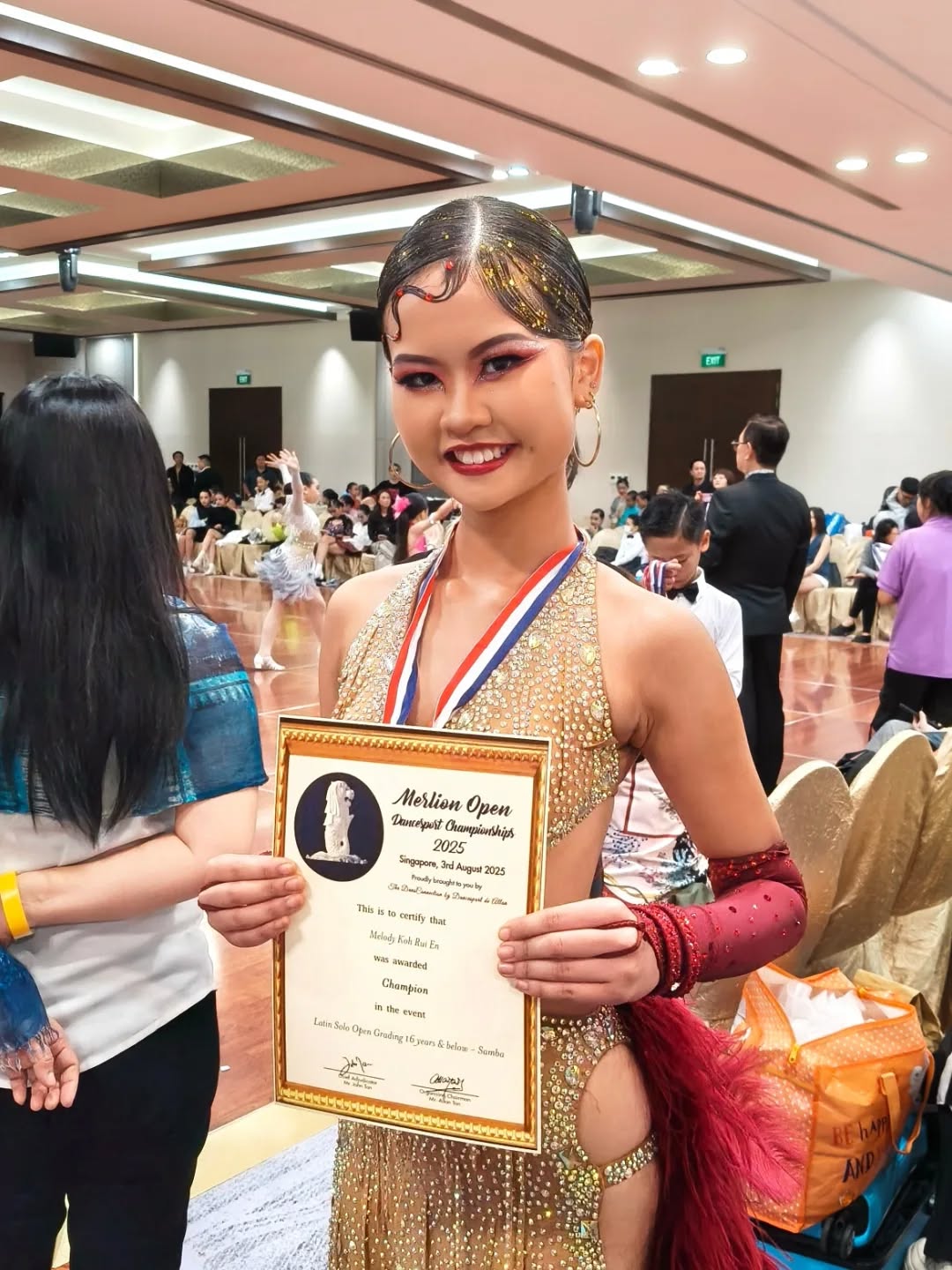 Melody Koh, Champion at the Merlion Open Dancesport Championships 2025